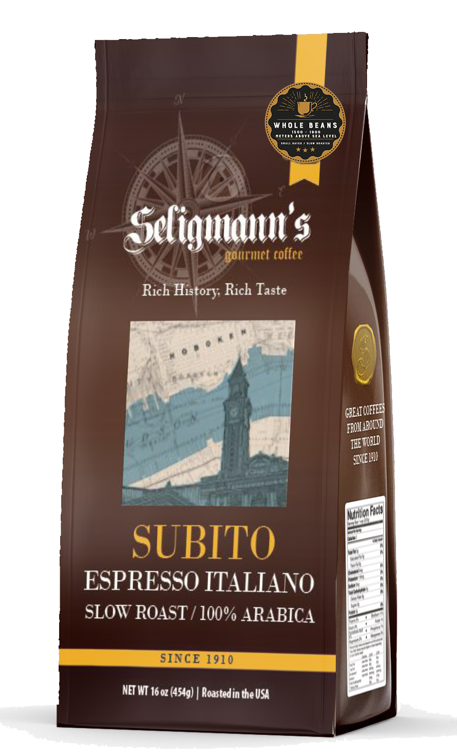 Subito Whole Bean Espresso Italiano, 1 LB